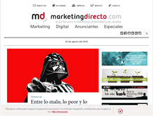 Tablet Screenshot of marketingdirecto.com